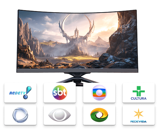 TV com canais